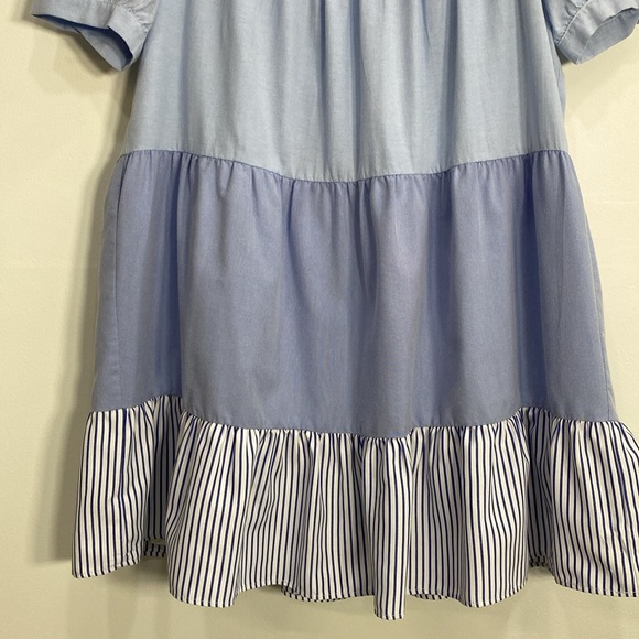 Pomander Place Tuckernuck Tiered Mini Swing Dress Women's Large - Picture 5 of 15